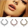 Anneau de faux septum plaqué or et argent pour hommes et filles, anneau antarctique, piercing en cristal, cadeau de bijoux de co|1,79 €|OKKO MODE