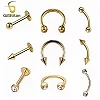 Piercing en Titane Hypoallergénique, Bijoux de Corps, Barbell Incurvé, Fer à Cheval, Labret, Anneaux pour Oreille, Antarctique J|1,79 €|OKKO MODE