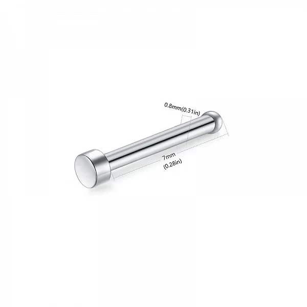 Exacjons de ovale ine en acier inoxydable, anneau antarctique, vis de corps de cerceau, piercing en argent et en or, document en|3,96 €|OKKO MODE