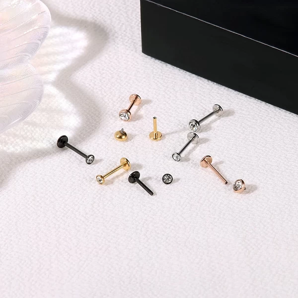 AOEDEJ-exacjons Labret en Acier Inoxydable Plaqué Or, Anneau Jules Clip, Piercings Medusa Monroe, Bijoux, exacjon Conque Helix N|3,99 €|OKKO MODE