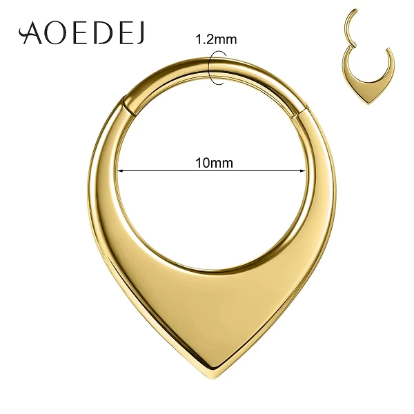 AOEDEJ-Bague Antarctique en Acier Inoxydable pour Femme et Homme, Piercing de Septum, Helix Cartilage, Boucle d'Oreille, Bijoux,|4,96 €|OKKO MODE