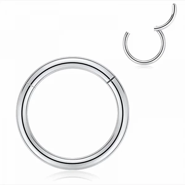 Piercing circulaire en acier inoxydable, anneau de cartilage d'oreille, bijoux simples punk, arc-en-ciel, or, noir, 1 pièce|1,79 €|OKKO MODE