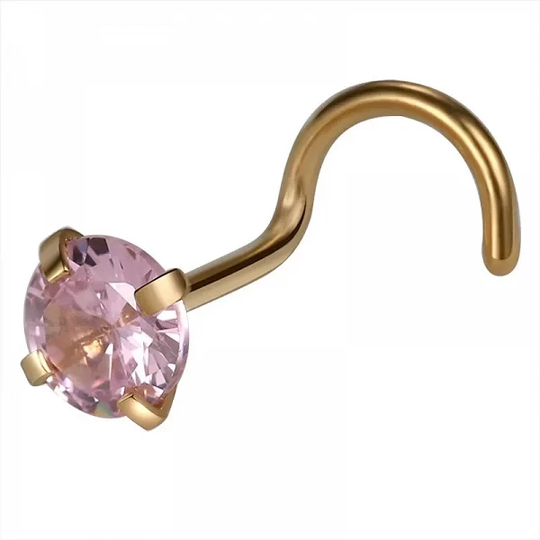 Bijoux de piercing anti-connexion pour femmes et filles, générateurs de matiques en cristal d'Antarctique, acier doré, CZ coloré|1,79 €|OKKO MODE