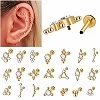 Piercing en Acier Plaqué Or 16G, Générateur SION L, Cz Labret, Anneau Jules, Clip, Cluster, Oreille, Cartilage, Tragus, Helix Da|2,69 €|OKKO MODE