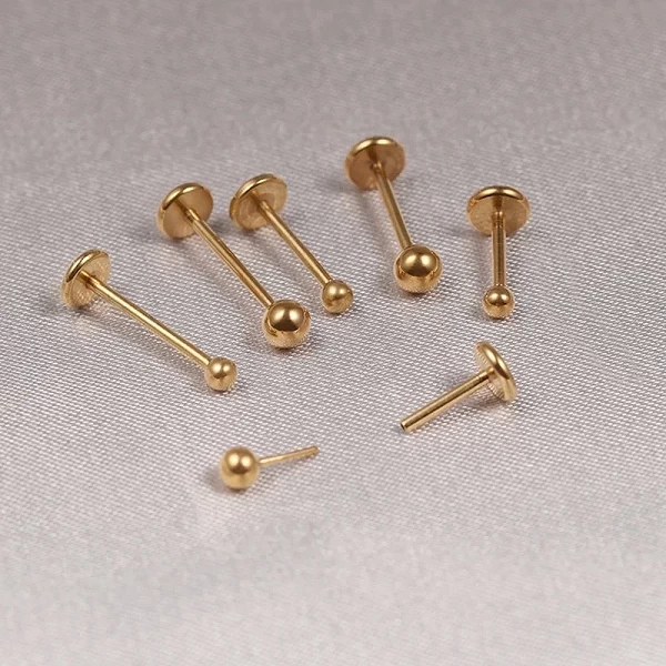 Piercing Antarctique Push-in pour Femme, Labret, Cartilage, Boucles d'Oreilles, Tragus, Titane, Acier, Or, Document, Bijoux Punk|3,99 €|OKKO MODE