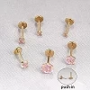 Boucles d'Oreilles Plates en Plaqué Or 18K, Bijoux Anti-Connexion, 1 Pièce, 0.8mm|3,99 €|OKKO MODE