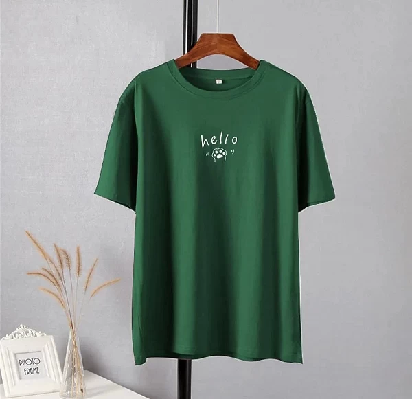 T-shirt imprimé doux et décontracté été coton|10,06 €|OKKO MODE