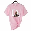 T-shirt imprimé ours mignon pour femmes, 100 coton, marque de luxe, mode graphique d'été, t-shirts pour femmes, vêtements pour f|9,00 €|OKKO MODE