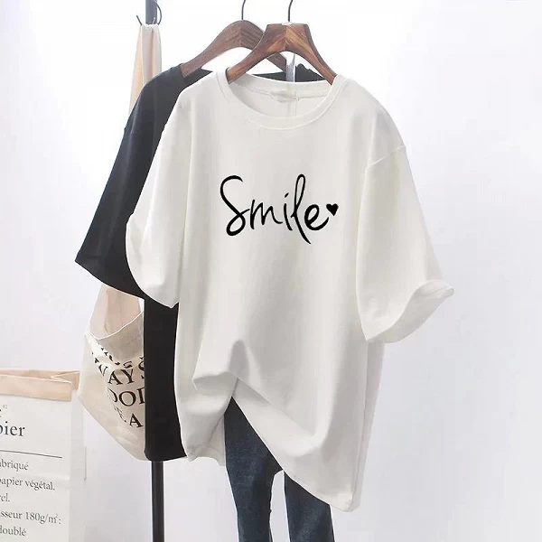 Damen T-Shirt kurzarm, weiß - Sommer 2024