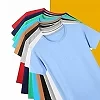 Free sunshine-T-shirt à col rond 100 coton pour femme et homme, estival et basique, résistant, avec logo uni, grande taille|10,79 €|OKKO MODE