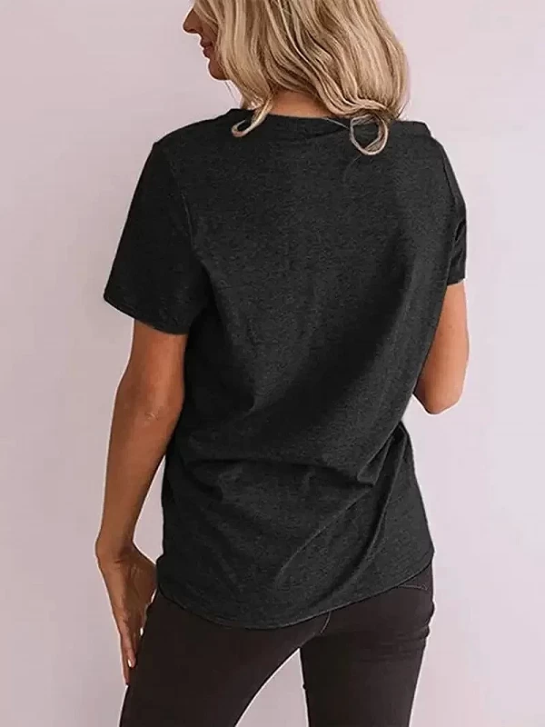 T-shirt à manches courtes imprimé léopard pour femme, design lèvres, vêtements de rue, respirant, décontracté, mode estivale|9,00 €|OKKO MODE