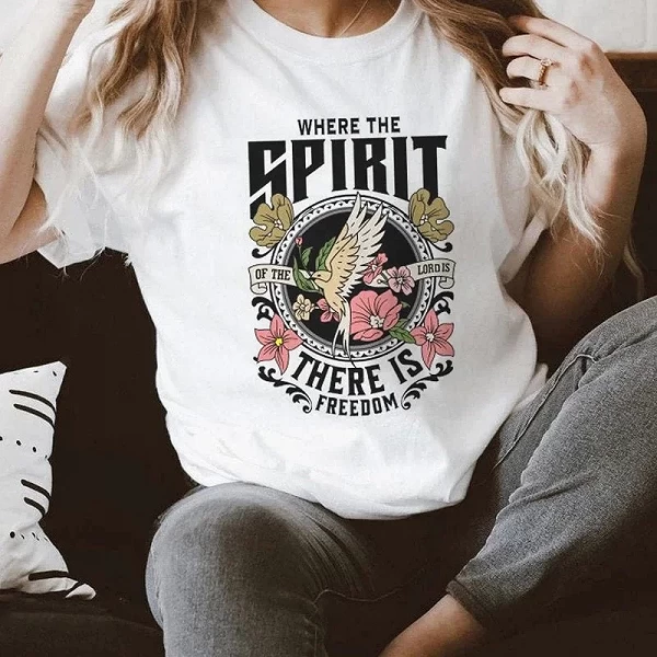 Économie inspiration chrétienne pour femmes, t-shirts graphiques de la foi de Jésus, t-shirts vintage, verset de la Bible esthét|11,95 €|OKKO MODE