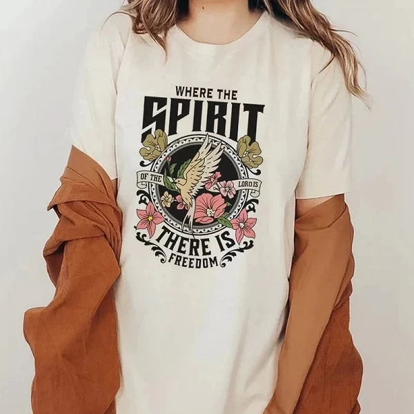 Économie inspiration chrétienne pour femmes, t-shirts graphiques de la foi de Jésus, t-shirts vintage, verset de la Bible esthét|11,95 €|OKKO MODE