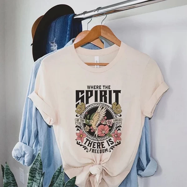 Économie inspiration chrétienne pour femmes, t-shirts graphiques de la foi de Jésus, t-shirts vintage, verset de la Bible esthét|11,95 €|OKKO MODE