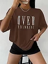 T-Shirt à Manches Courtes pour Femme, en Coton, Respirant, Vintage, Col Rond, Décontracté|10,99 €|OKKO MODE