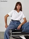 Bornladies-T-shirt à manches courtes pour femmes, 100 coton, basique, à la mode, solide, été, 230g/㎡|13,49 €|OKKO MODE