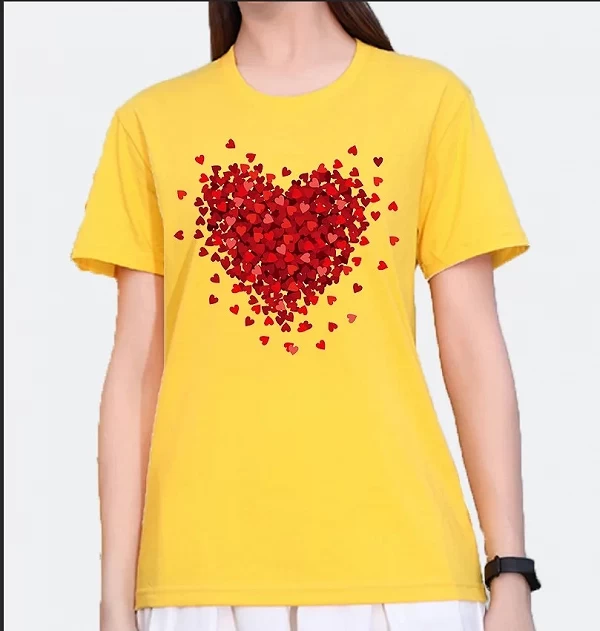 TEMLOVE-T-shirt à Manches Courtes et Col Rond pour Femme, Vêtement en Coton, Imprimé Floral, VPN, Europe et Etats-Unis, 100|8,99 €|OKKO MODE