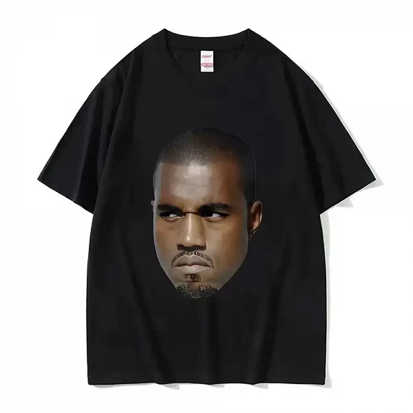 T-Shirt à Manches Courtes pour Homme et Femme, Streetwear, Vintage, Hip Hop, Rap Style, Kanye West Meme|9,00 €|OKKO MODE