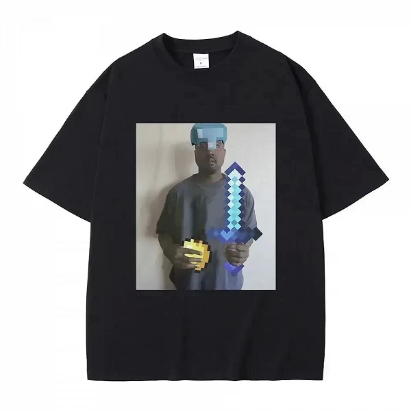 T-Shirt à Manches Courtes pour Homme et Femme, Streetwear, Vintage, Hip Hop, Rap Style, Kanye West Meme|9,00 €|OKKO MODE