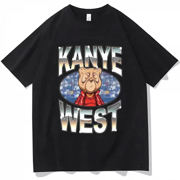 T-Shirt à Manches Courtes pour Homme et Femme, Streetwear, Vintage, Hip Hop, Rap Style, Kanye West Meme|9,00 €|OKKO MODE