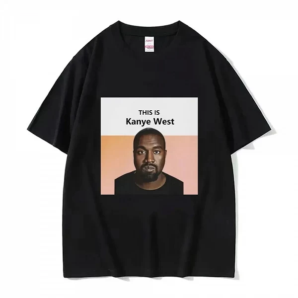 T-Shirt à Manches Courtes pour Homme et Femme, Streetwear, Vintage, Hip Hop, Rap Style, Kanye West Meme|9,00 €|OKKO MODE