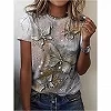 T-shirt imprimé papillon et fleur 3D pour filles, Streetwear féminin, Économie respirants, Vêtements Y2K, Mode floral|8,99 €|OKKO MODE