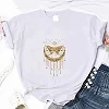 T-shirt imprimé papillon pour fille, marque de luxe haute qualité, été, 100 coton, décontracté, manches de personnalité, col ro|10,91 €|OKKO MODE