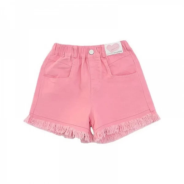 Jeans courts en denim pour grandes filles, pantalons courts décontractés pour enfants, taille élastique, pantalons pour adolesce|8,05 €|OKKO MODE