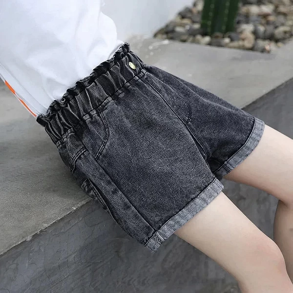 Shorts d'été en denim pour filles, pantalons courts mignons, vêtements de plage pour enfants, shorts pour enfants, 3-11T|14,94 €|OKKO MODE