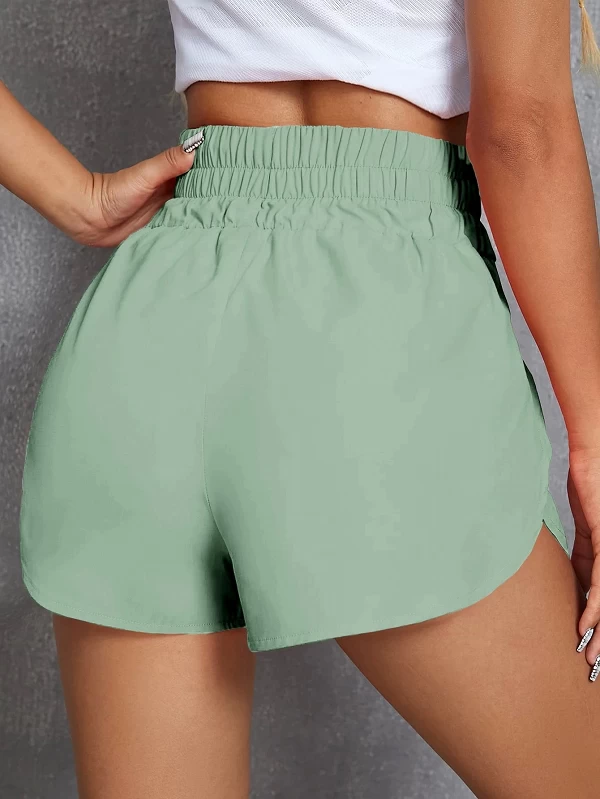 Short de yoga taille élastique pour femme, pantalon court confortable, mode sportive, décontracté, couleur unie, été|6,00 €|OKKO MODE