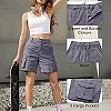 Short cargo taille basse élastique vintage pour femme, salopette courte décontractée, pantalon monochrome avec poches pour le sp|17,84 €|OKKO MODE