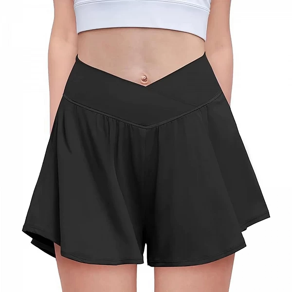 Short de course athlétique avec doublure en spandex pour fille, pantalon de sport surdimensionné avec poches, mode papillon, 2 e|11,00 €|OKKO MODE