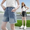 Shorts en denim à grandes poches pour adolescentes, jeans décontractés pour enfants coréens, vêtements pour enfants, 6 ans, 8 an|8,03 €|OKKO MODE