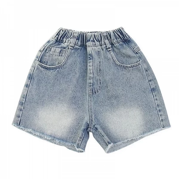 Shorts en denim à grandes poches pour adolescentes, jeans décontractés pour enfants coréens, vêtements pour enfants, 6 ans, 8 an|8,03 €|OKKO MODE