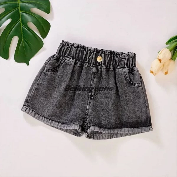 Culottes en denim pour filles, vêtements d'été pour enfants, style occidental, cuhk, joker, pantalons chauds, fins, à l'extérieu|7,01 €|OKKO MODE