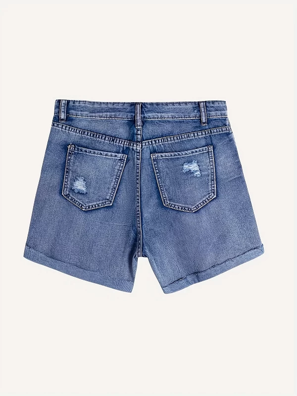 Objectifs en denim retournés pour femmes|19,07 €|OKKO MODE