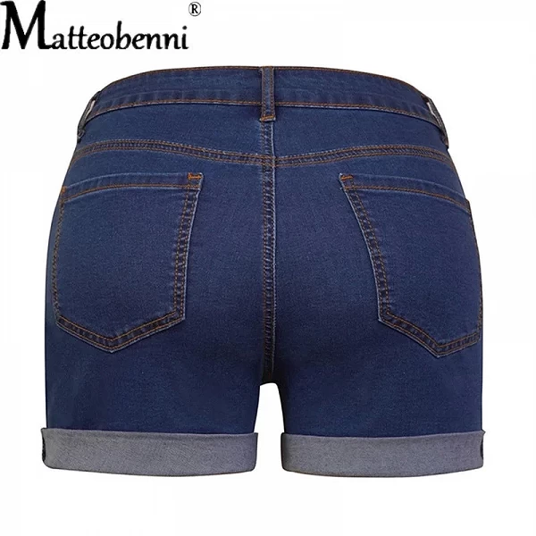 Short en jean taille haute pour femme, short court en denim, taille haute, sertissage, levage de la hanche, mode d'été, short dé|20,90 €|OKKO MODE