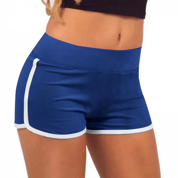 Short élastique taille moyenne pour femme, coupe slim, extensible, court, serré, adapté pour la course à pied|5,00 €|OKKO MODE