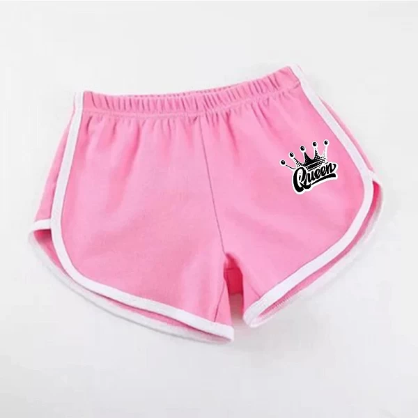 Short de plage imprimé Queen pour femmes, short de gym, vêtements d'été, pantalons courts pour femmes, 2024|7,97 €|OKKO MODE