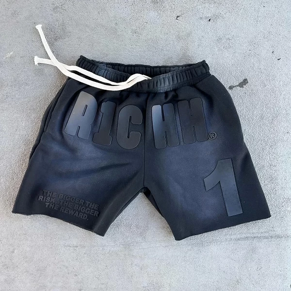 Short décontracté imprimé Y2K pour hommes et femmes, short de sport polyvalent, short de course vintage commpiedmont, jambe larg|28,05 €|OKKO MODE