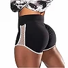 Short de sport taille haute pour femme, pantalon court, amissié sur le côté, coutures extensibles, fjSlim Fit, course à pied, ex|5,03 €|OKKO MODE