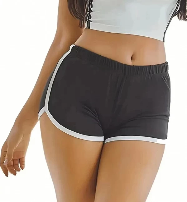 Shorts de sport décontractés pour femmes, pantalons droits, taille haute, anti-marche mince, pantalons de yoga à trois points, p|3,00 €|OKKO MODE