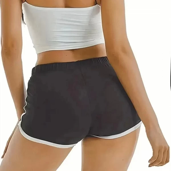 Shorts de sport décontractés pour femmes, pantalons droits, taille haute, anti-marche mince, pantalons de yoga à trois points, p|3,00 €|OKKO MODE