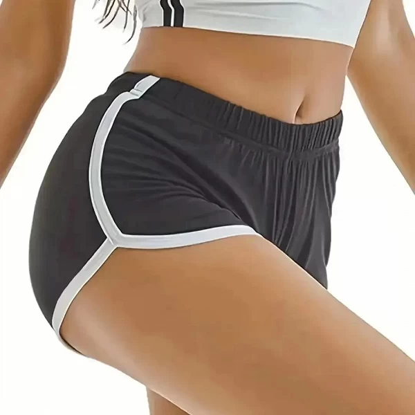 Shorts de sport décontractés pour femmes, pantalons droits, taille haute, anti-marche mince, pantalons de yoga à trois points, p|3,00 €|OKKO MODE