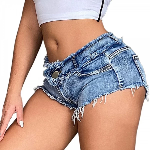 Shorts en denim sexy pour filles, pantalons grande taille, streetwear, vêtements d'été pour femmes|20,99 €|OKKO MODE