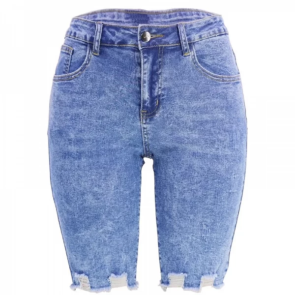 Short en jean déchiré pour femmes, Slim, haute élasticité, vêtements Hipster de rue, livraison directe, nouvelle collection été |26,00 €|OKKO MODE