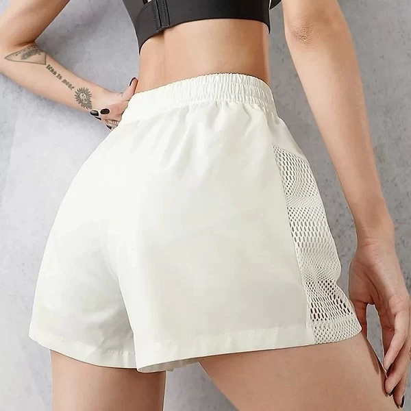 Short patchwork coréen pour femme, taille élastique, vêtements pour femmes, simple, amissié, américains, séchage rapide, été, dé|25,07 €|OKKO MODE