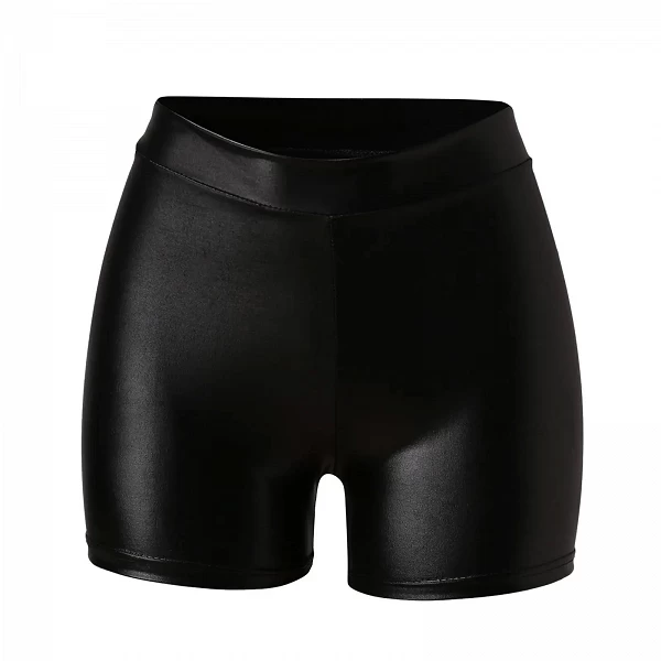 Short en cuir verni taille haute pour femme, pantalon serré sexy, mini short en cuir, mode noire, coupe couvertes, hanche GT|6,00 €|OKKO MODE