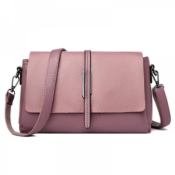 Sac à Main en Cuir de Vache pour Femme - Qualité Exceptionnelle, Couleur Unie : Élégance assurée!|26,99 €|OKKO MODE