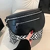 Sac à Taille en PU pour Femme - Bandoulière Large et Poches Multiples, Idéal pour une Tenue Élégante!|13,00 €|OKKO MODE